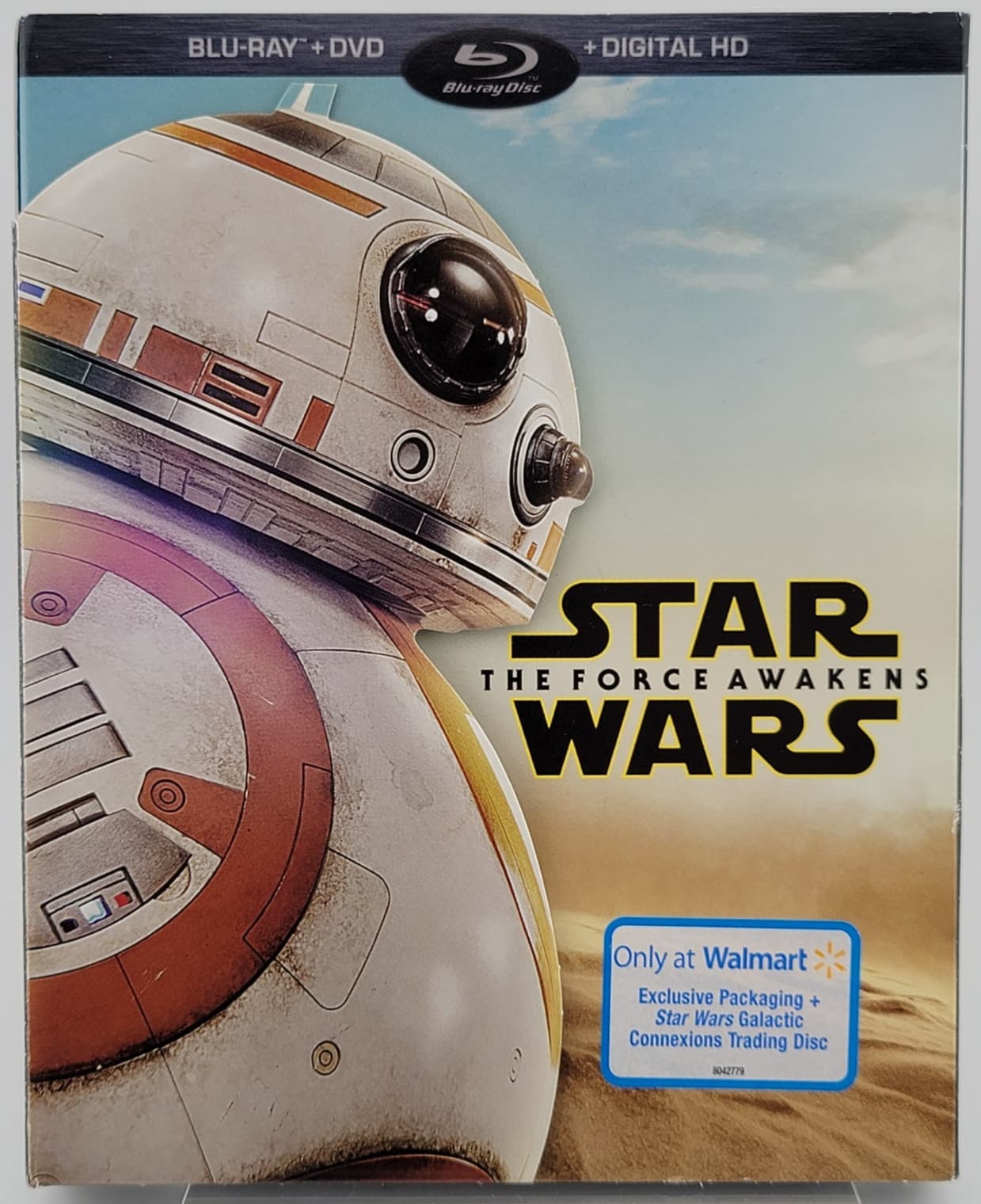 Star Wars Force Awakens Blu-ray DVD | Ford Ridley | BB-8 | VG+ | Fast Ship