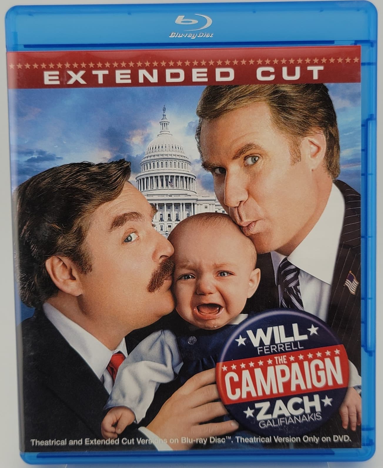The Campaign Extended Cut Blu-ray DVD Will Ferrell Zach Galifianakis 2012
