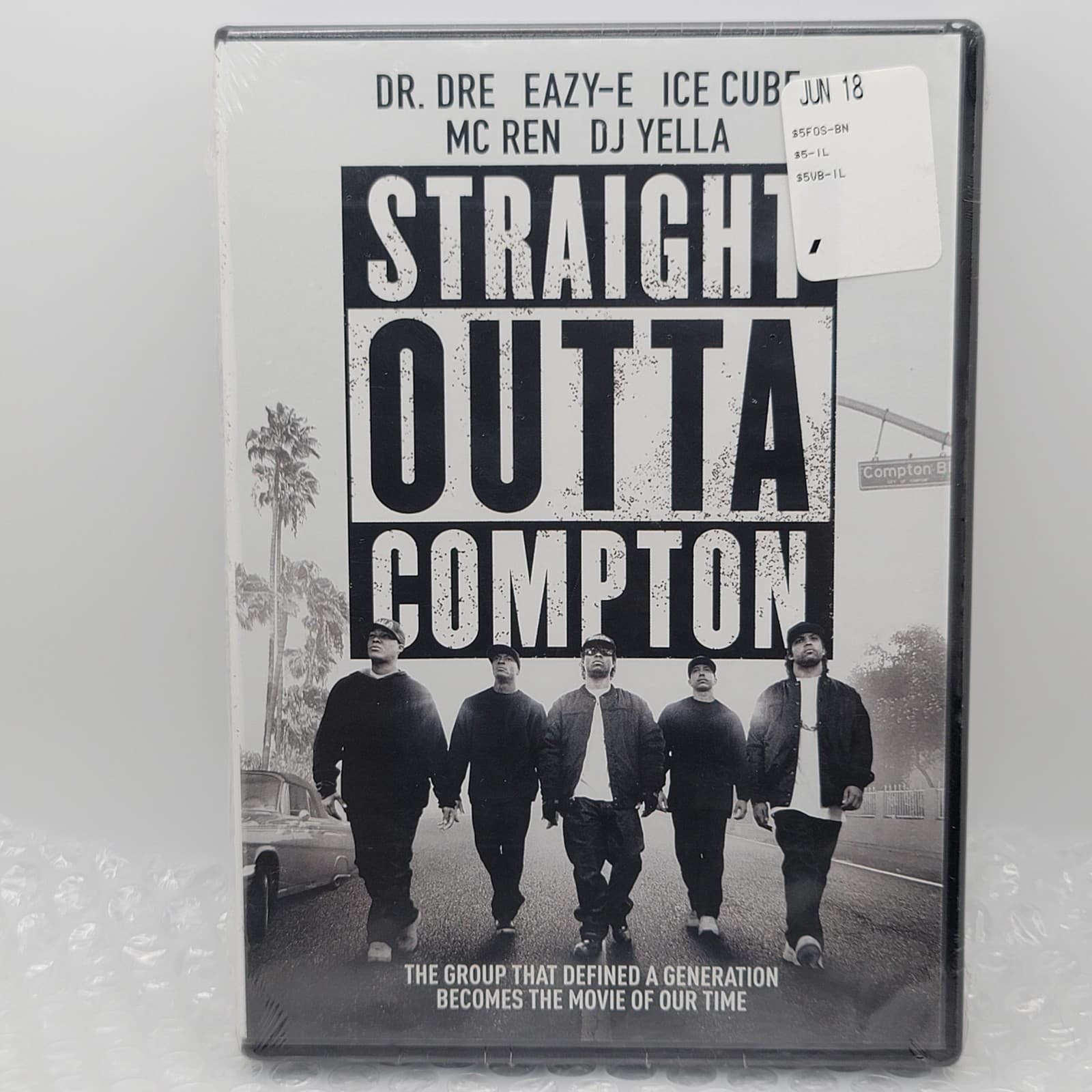 Straight Outta Compton | DVD | 2015 | Ice Cube | N.W.A. | Sealed New