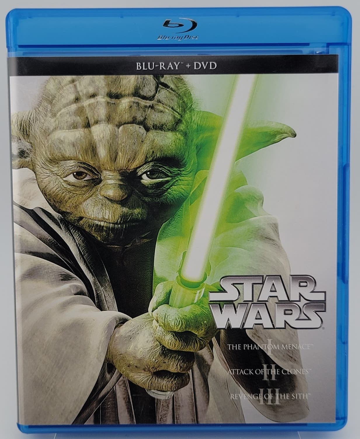 Star Wars Prequel Trilogy Blu-ray DVD | Portman McGregor | VG Cond | Fast Ship