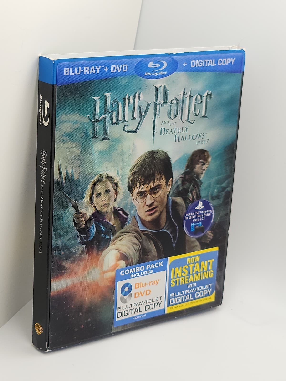 Harry Potter Deathly Hallows 2 | Blu-ray | 2011 | 3-Disc Slipcover | Fast Ship