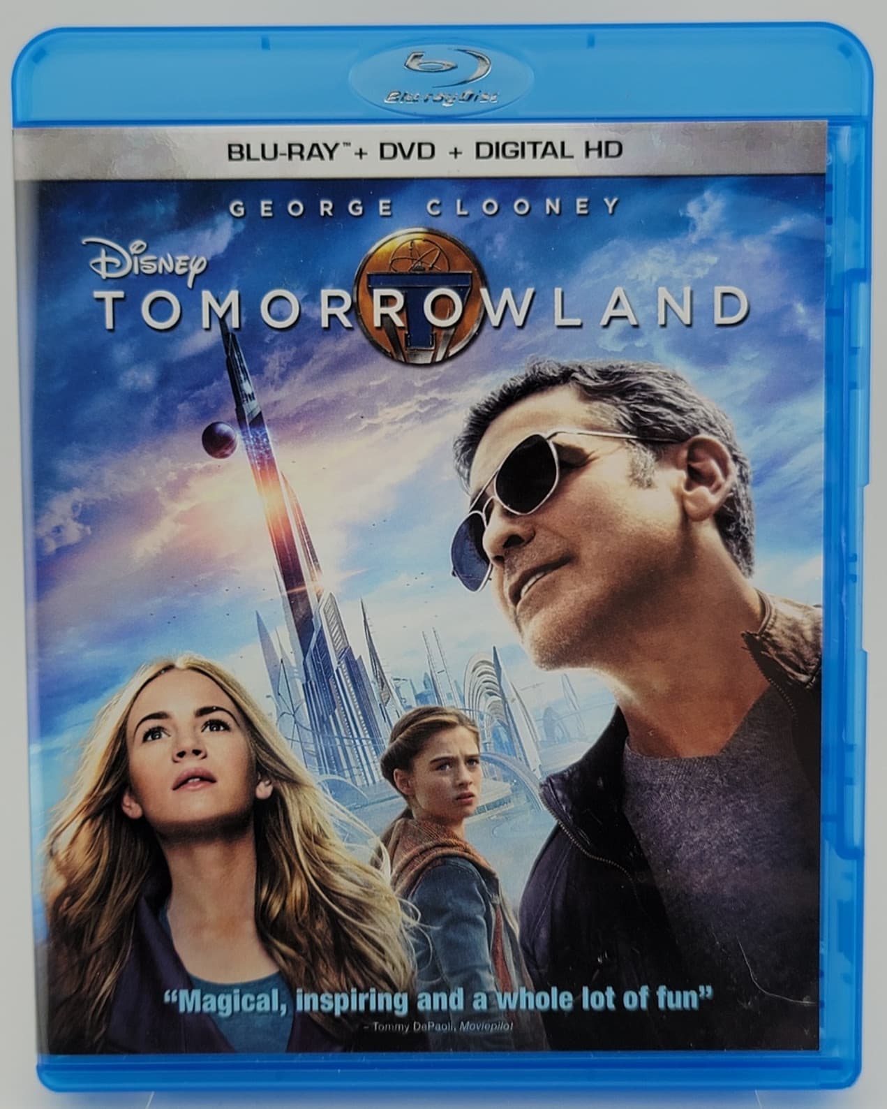 Tomorrowland Blu-ray DVD Digital HD Disney George Clooney Britt Robertson 2015