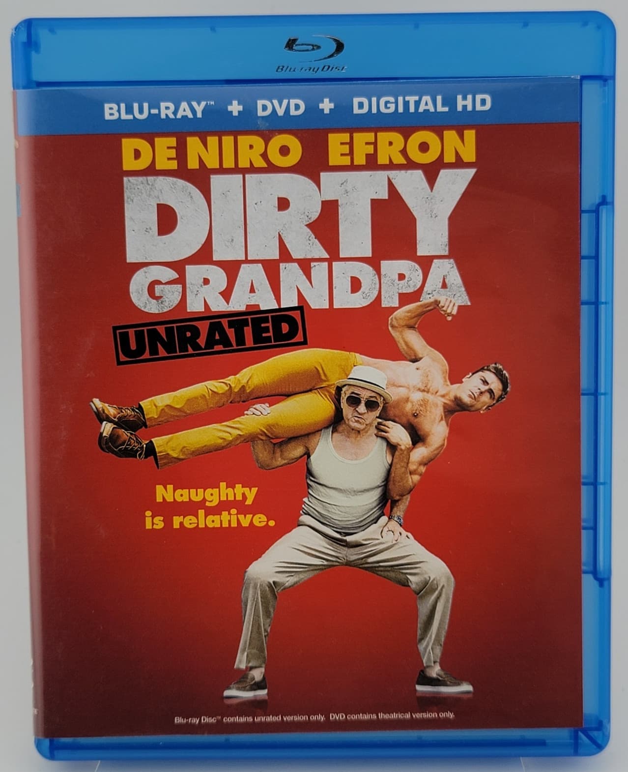 Dirty Grandpa Unrated Blu-ray DVD Digital De Niro Zac Efron Lionsgate 2016