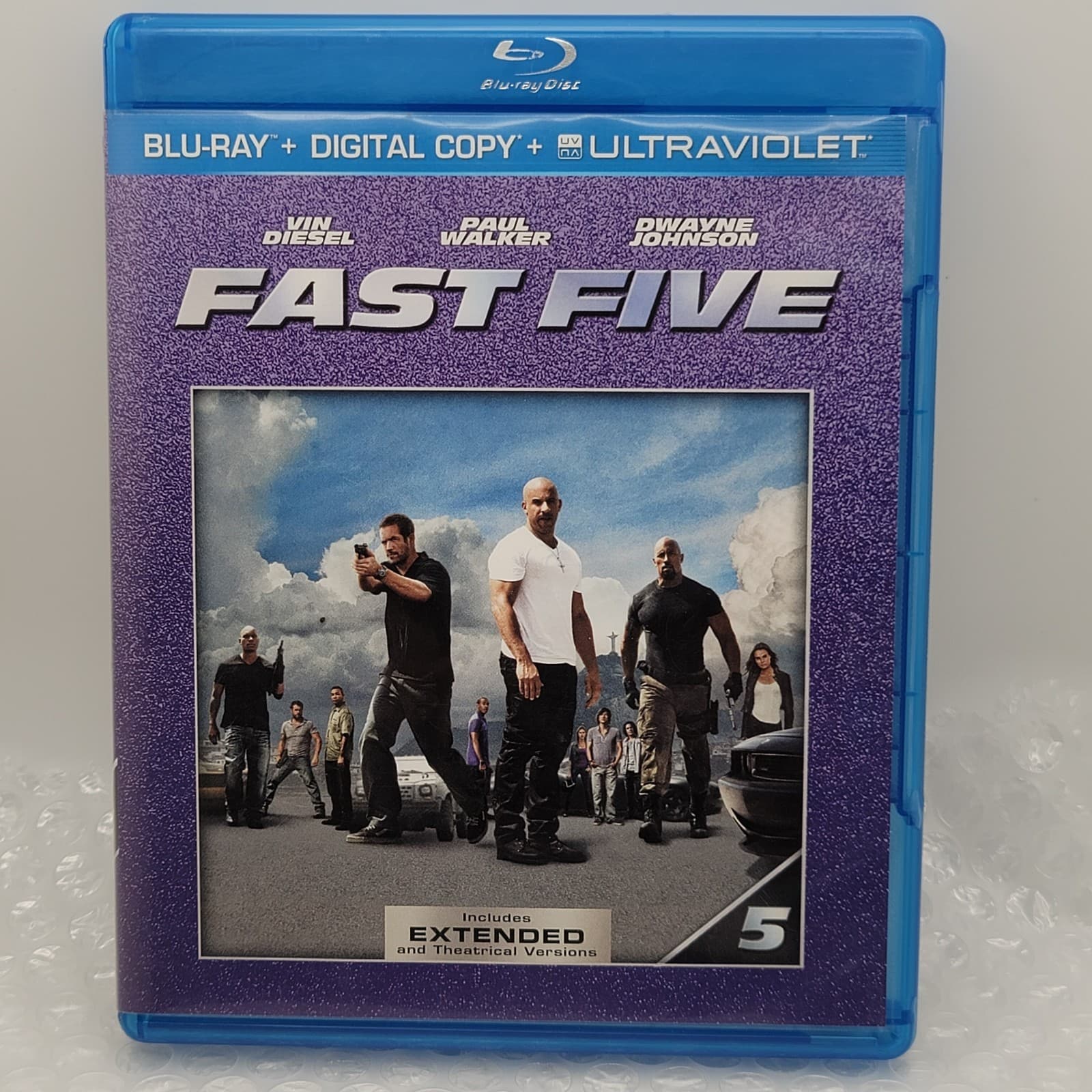 Fast Five | Blu-ray | 2011 | Vin Diesel | Paul Walker | Good Cond | Fast Ship