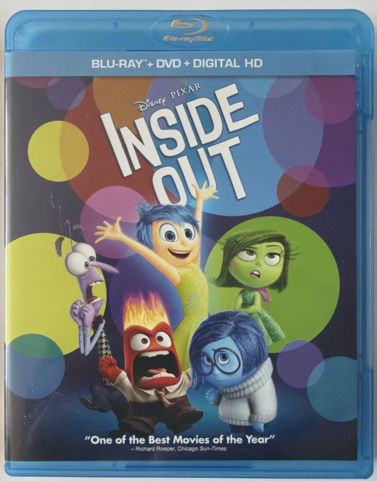 Inside Out | Blu-ray | 2015 | Disney Pixar | VG+ | Disc Only | Fast Shipping