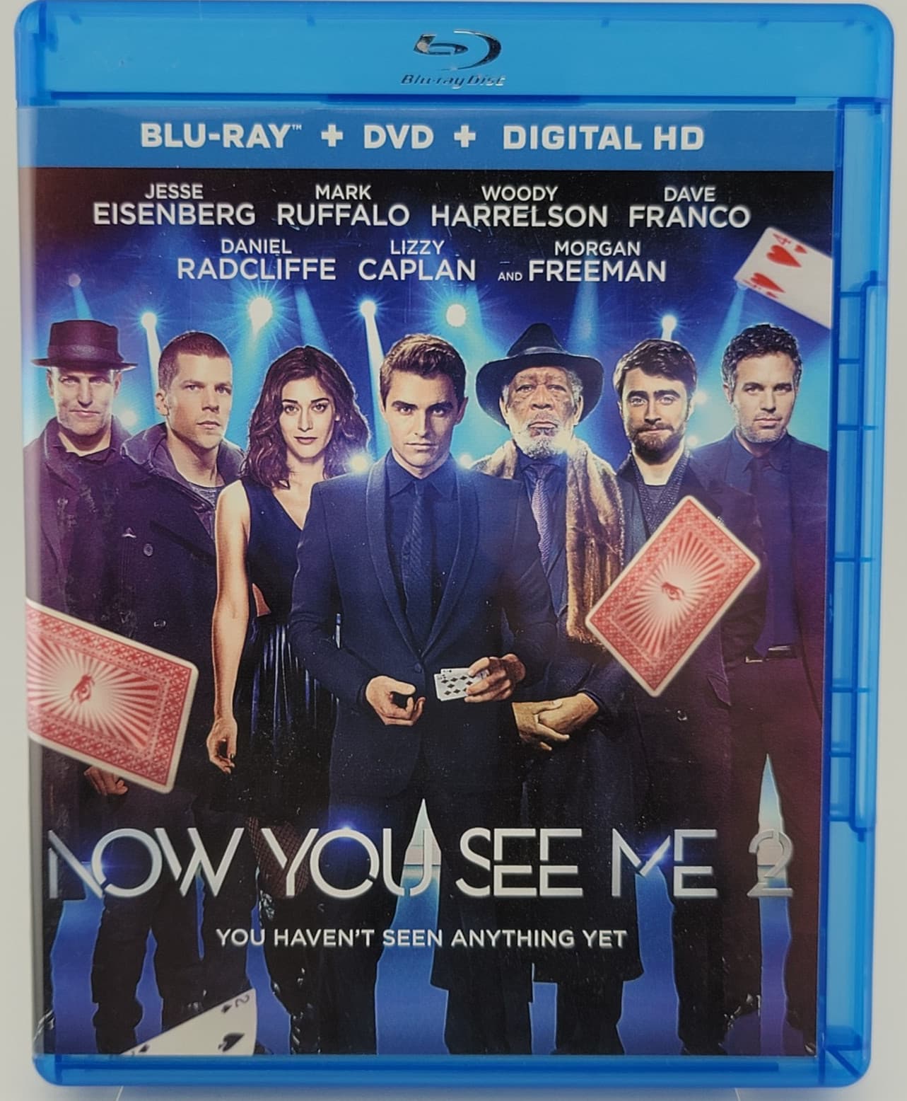 Now You See Me 2 Blu-ray DVD Combo Eisenberg Ruffalo Harrelson Radcliffe 2016