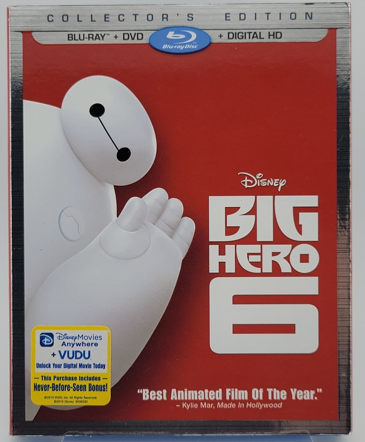 Big Hero 6 | Blu-ray DVD Combo | Collector's Edition | Baymax | G+ Fast Shipping
