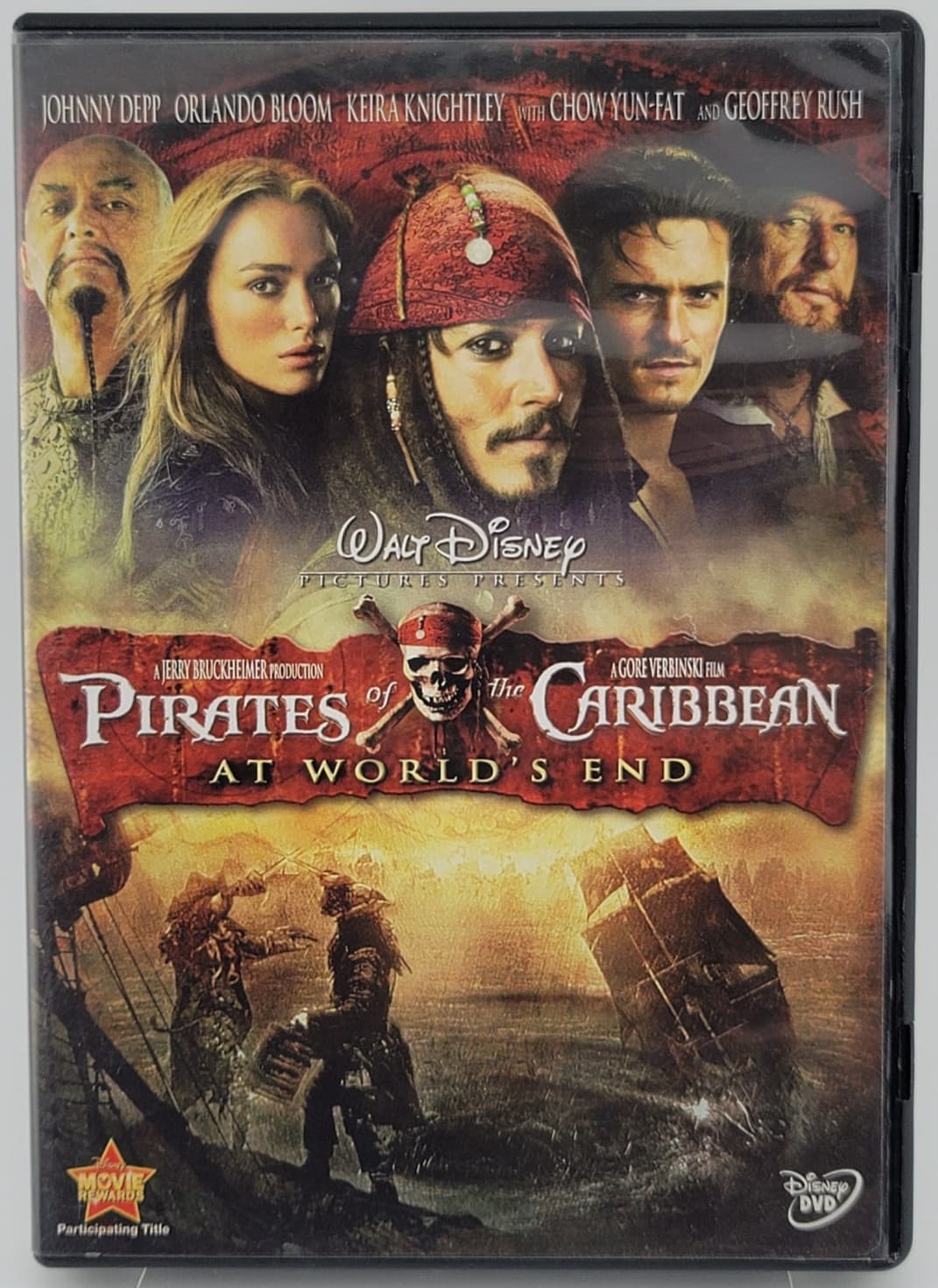 Pirates of the Caribbean At World's End DVD 2007 Johnny Depp Orlando Bloom