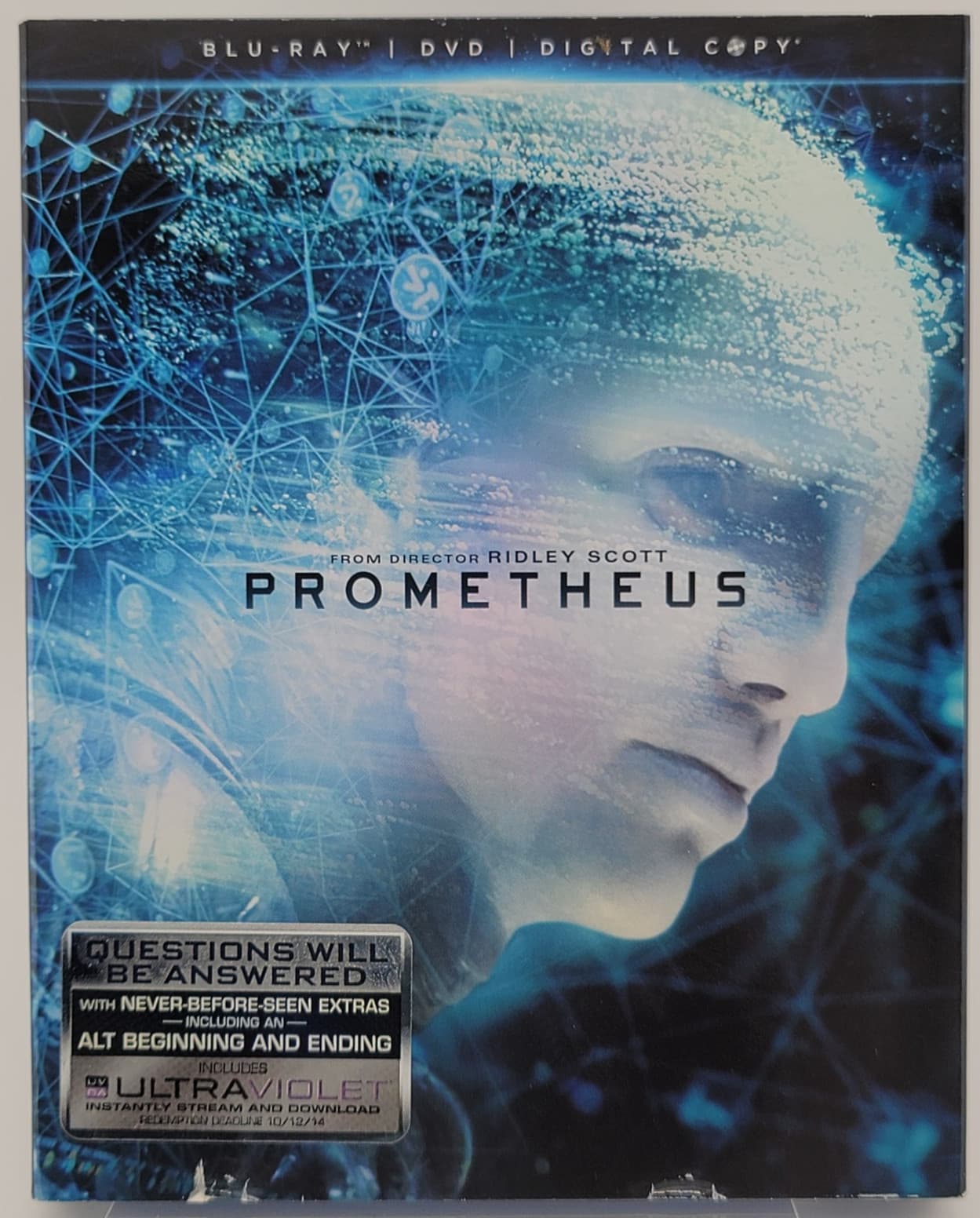Prometheus | Blu-ray DVD Combo | Ridley Scott | Noomi Rapace | G+ Fast Ship