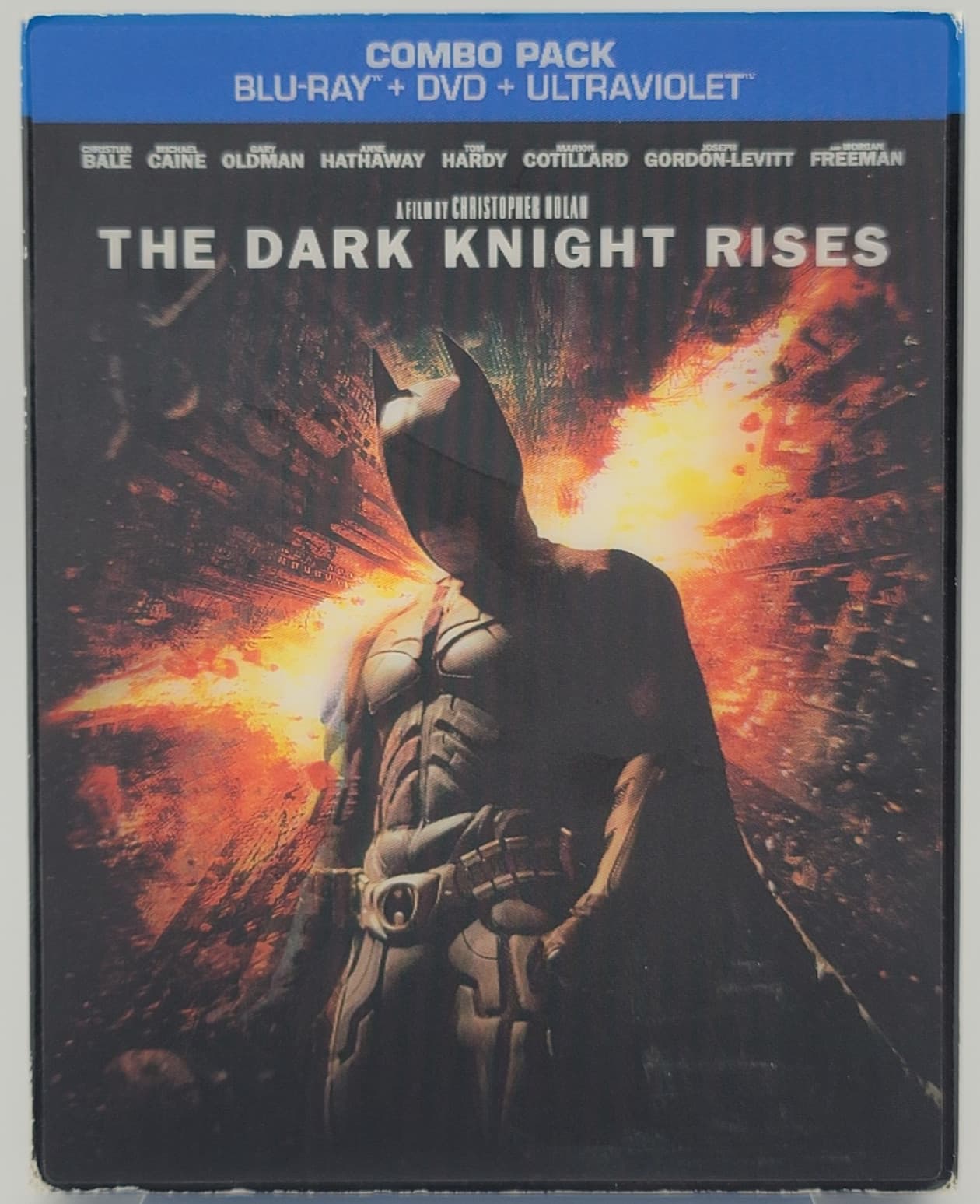 The Dark Knight Rises | Blu-ray DVD Combo | Bale Hardy Hathaway | G+ | Fast Ship