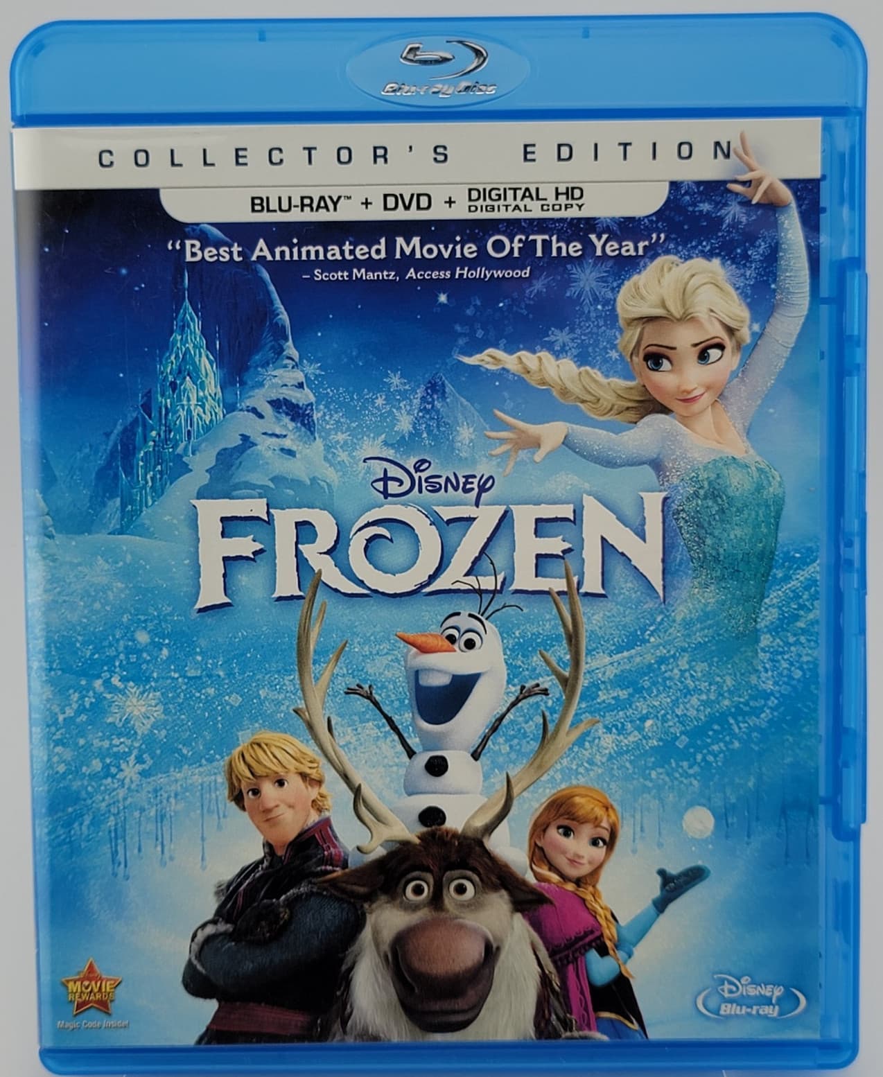 Frozen Collectors Edition Blu-ray Only - No DVD VERY GOOD - Used Movie Disney
